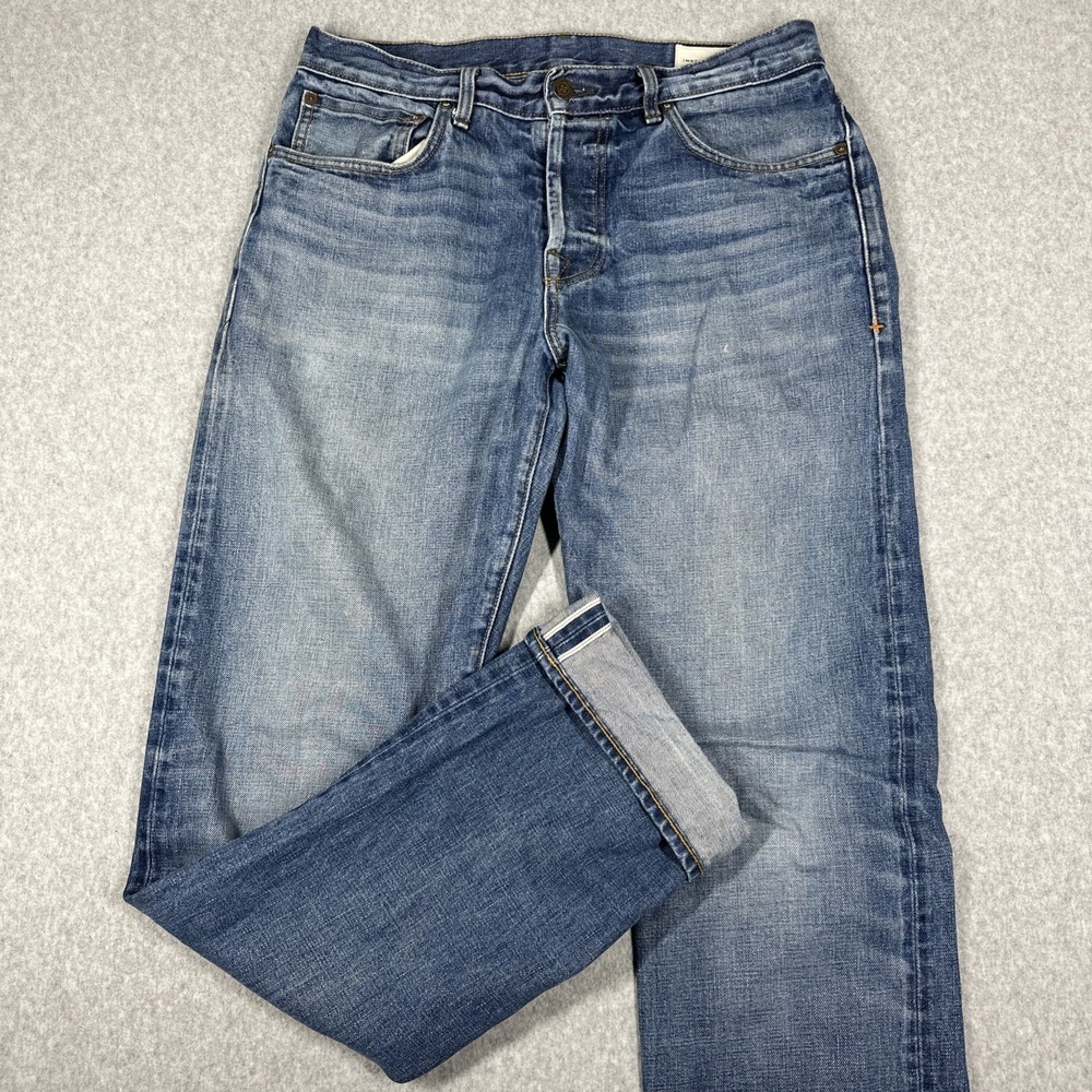 Imogene and Willie Henry Japanese Selvedge Denim Men's 32x33 Indigo Medium Wash